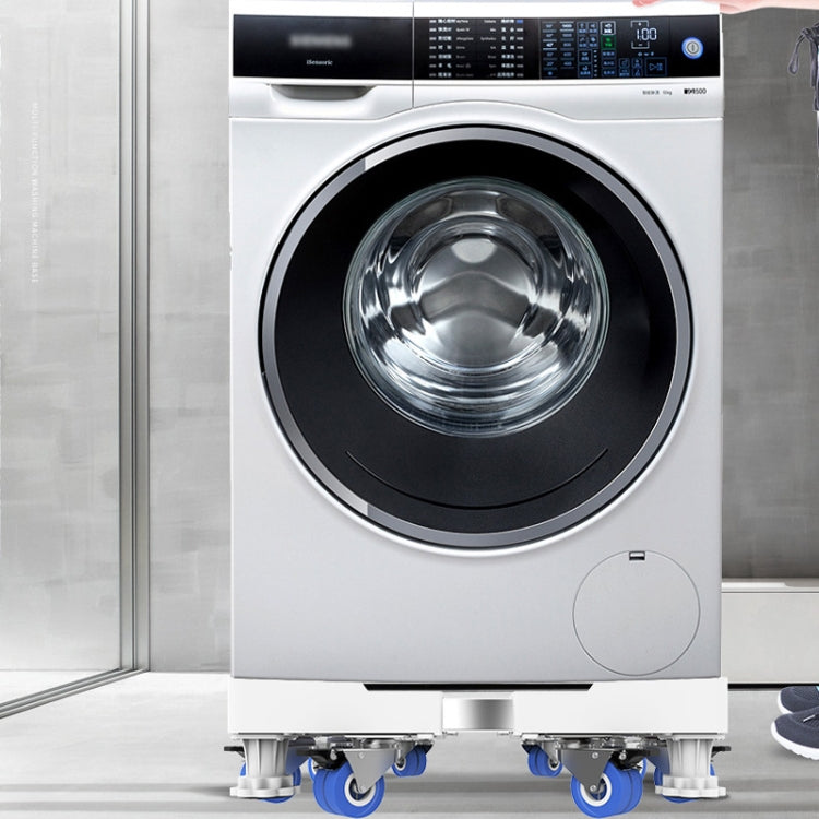 Adjustable Stainless Steel Refrigerator Bracket Washing Machine Base Bracket, Single Tube 4 Legs, Single Tube 4 Wheels, Double Tubes 4 Wheels + 4 Legs, Double Tubes 4 Wheels + 8 Legs, Double Tubes 8 Wheels + 4 Legs, Double Tube 12 Feet