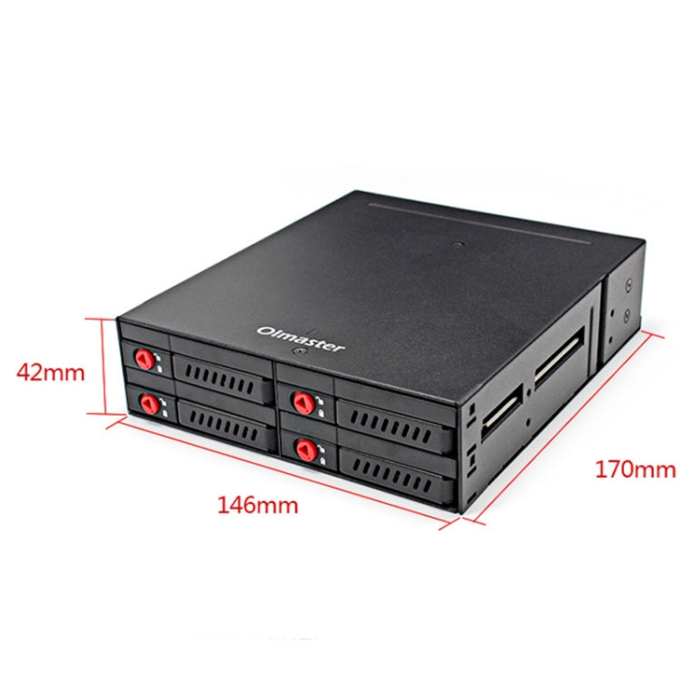 OImaster MR-6401 Four-Bay Chassis Built-In Optical Drive Hard Disk Box, MR-6401