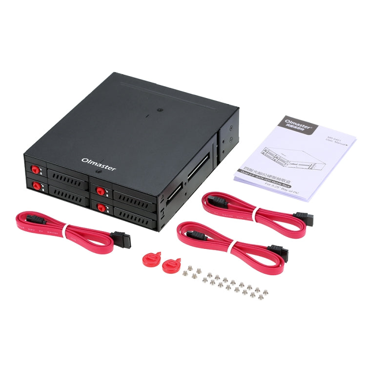 OImaster MR-6401 Four-Bay Chassis Built-In Optical Drive Hard Disk Box, MR-6401