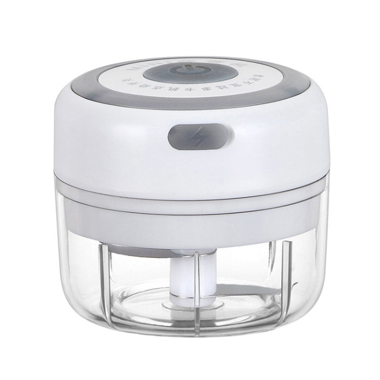 Electrical USB Rechargeable Garlic Mixing Masher Complementary Food Masher Stainless Steel Crushing Garlic Peeling Device Wireless Mini Garlic Cutter, White, Green