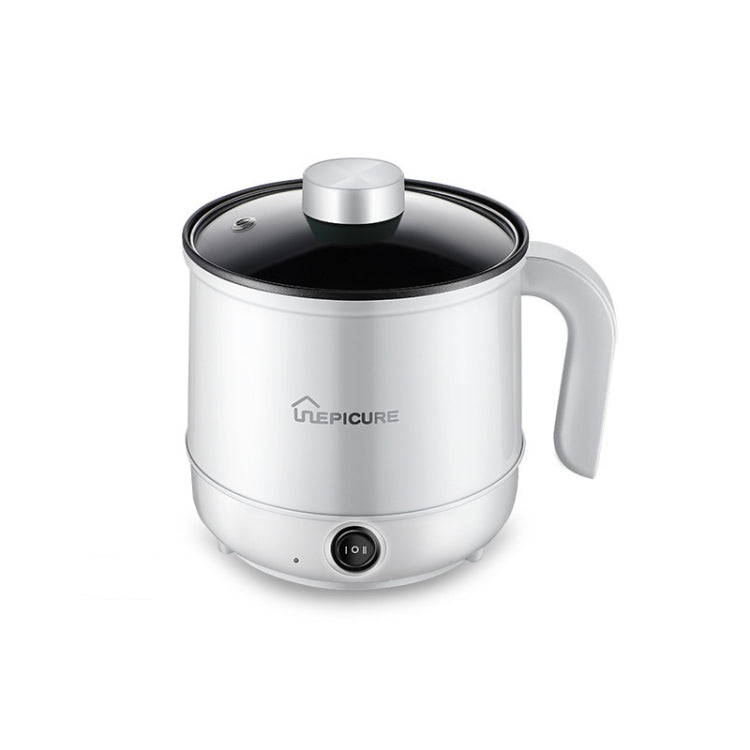 Multi-Function Electric-Cooker Mini Dormitory Student Cooking Rice Stir Frying Non-Stick Pot, 110V US Plug, White Manual Single Pot, White Manual Style with Steaming Grid, White Smart Single Pot, White Smart With Steaming Grid, Green Manual Single Pot ...