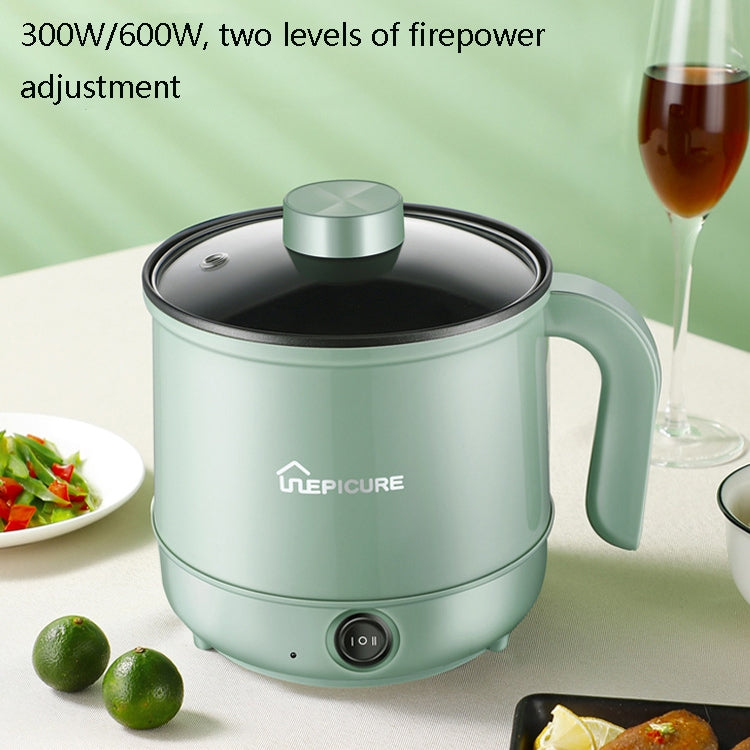 Multi-Function Electric-Cooker Mini Dormitory Student Cooking Rice Stir Frying Non-Stick Pot, 110V US Plug, White Manual Single Pot, White Manual Style with Steaming Grid, White Smart Single Pot, White Smart With Steaming Grid, Green Manual Single Pot ...