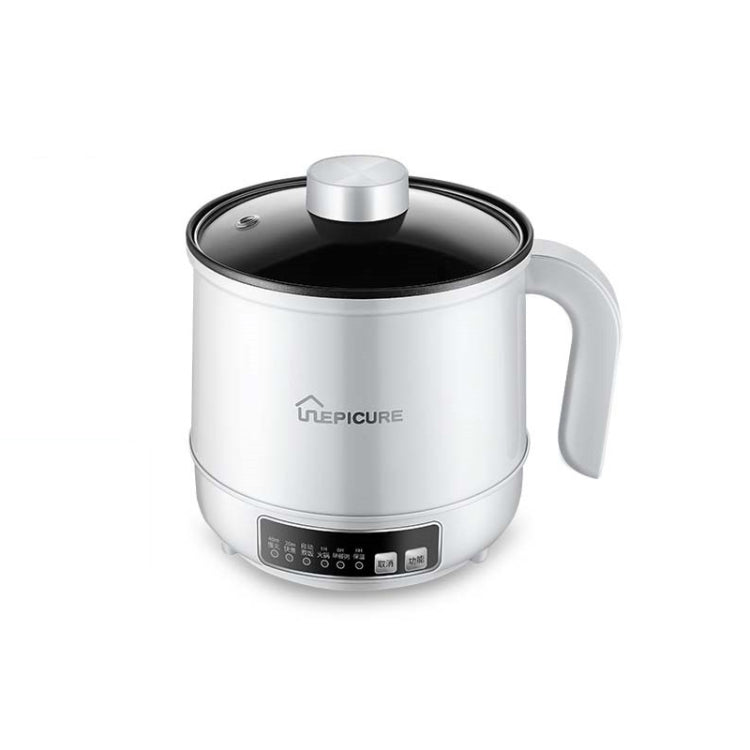 Multi-Function Electric-Cooker Mini Dormitory Student Cooking Rice Stir Frying Non-Stick Pot, 110V US Plug, White Manual Single Pot, White Manual Style with Steaming Grid, White Smart Single Pot, White Smart With Steaming Grid, Green Manual Single Pot ...