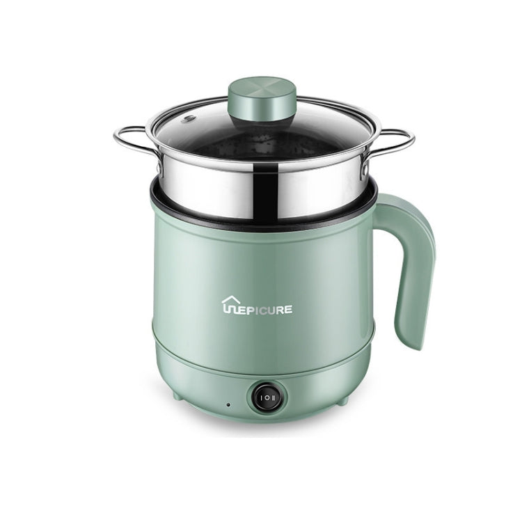 Multi-Function Electric-Cooker Mini Dormitory Student Cooking Rice Stir Frying Non-Stick Pot, 110V US Plug, White Manual Single Pot, White Manual Style with Steaming Grid, White Smart Single Pot, White Smart With Steaming Grid, Green Manual Single Pot ...