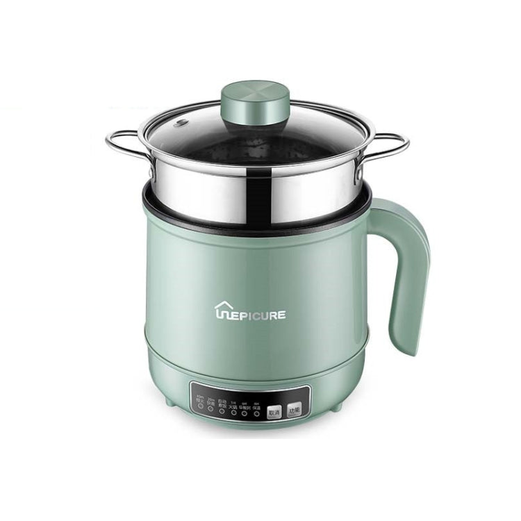 Multi-Function Electric-Cooker Mini Dormitory Student Cooking Rice Stir Frying Non-Stick Pot, 110V US Plug, White Manual Single Pot, White Manual Style with Steaming Grid, White Smart Single Pot, White Smart With Steaming Grid, Green Manual Single Pot ...