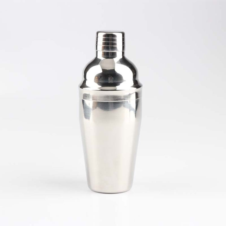 18 in 1 Stainless Steel Cocktail Shaker Set, Oval Bamboo Base, Bar Tool Set, 350ml, 550ml, 750ml