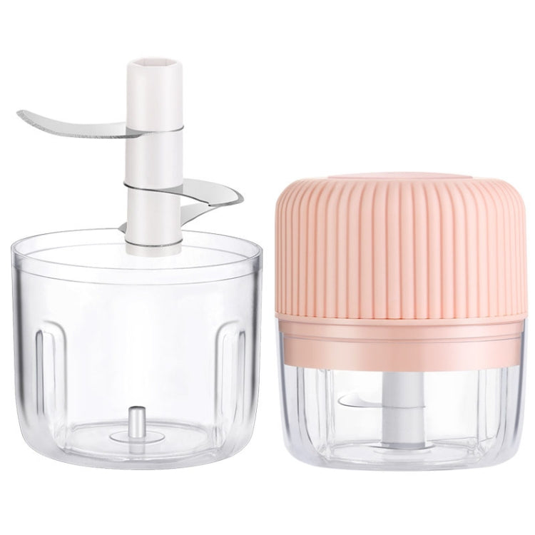 Household Vegetable Cutting Electric USB Garlic Masher Baby Mini Cooking Machine Baby Food Supplement Machine, 250ml, 100ml + 250ml, 100ml