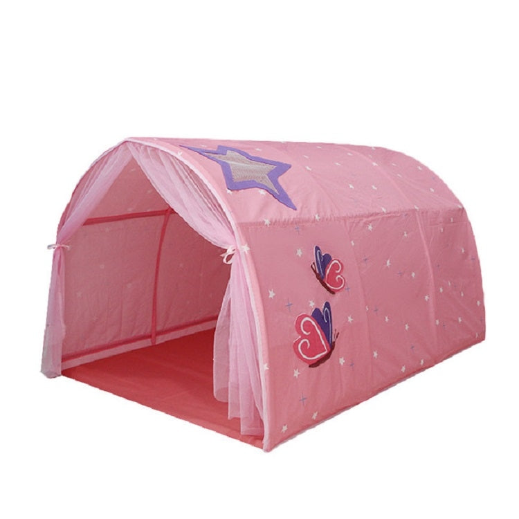 Children Home Bed Crawl Tunnel Game House Tent, Pink, Blue with Mosquito Net, Pink with Mosquito Net