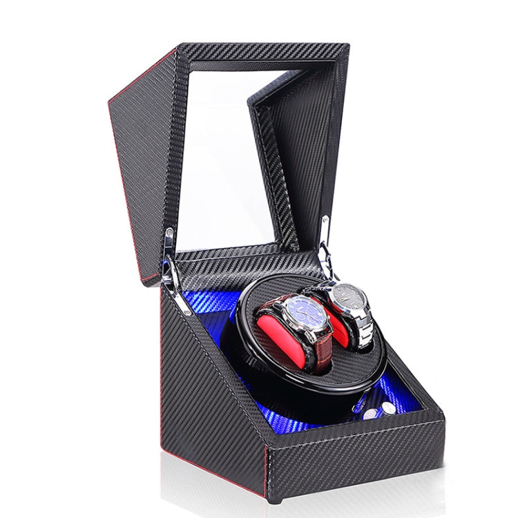 Watch Shaker Automatic Mechanical Watch Rotating Motor Winding Box, US / EU / UK Plug, Pure Carbon Fiber Pattern, Black & White, All Black, Ebony White, Ebony, Ebony Camel Flannel, Black Camel Flannel, Black Carbon Fiber Texture, Ebony Red