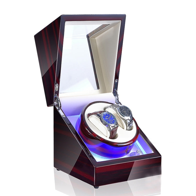 Watch Shaker Automatic Mechanical Watch Rotating Motor Winding Box, US / EU / UK Plug, Pure Carbon Fiber Pattern, Black & White, All Black, Ebony White, Ebony, Ebony Camel Flannel, Black Camel Flannel, Black Carbon Fiber Texture, Ebony Red