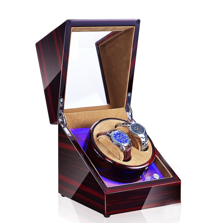 Watch Shaker Automatic Mechanical Watch Rotating Motor Winding Box, US / EU / UK Plug, Pure Carbon Fiber Pattern, Black & White, All Black, Ebony White, Ebony, Ebony Camel Flannel, Black Camel Flannel, Black Carbon Fiber Texture, Ebony Red