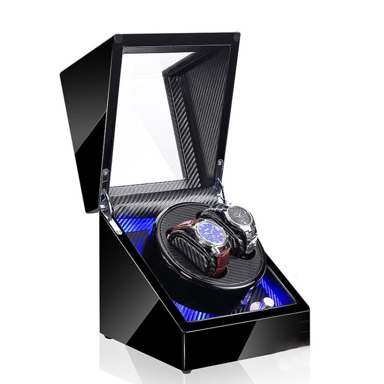 Watch Shaker Automatic Mechanical Watch Rotating Motor Winding Box, US / EU / UK Plug, Pure Carbon Fiber Pattern, Black & White, All Black, Ebony White, Ebony, Ebony Camel Flannel, Black Camel Flannel, Black Carbon Fiber Texture, Ebony Red