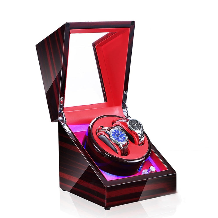 Watch Shaker Automatic Mechanical Watch Rotating Motor Winding Box, US / EU / UK Plug, Pure Carbon Fiber Pattern, Black & White, All Black, Ebony White, Ebony, Ebony Camel Flannel, Black Camel Flannel, Black Carbon Fiber Texture, Ebony Red