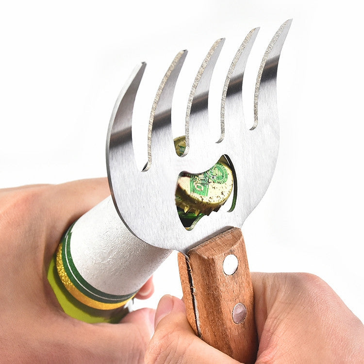 2 PCS  Bear Claw Meat Divider Barbecue Tool Multifunctional Meat Shredder, Primary Colors, Red