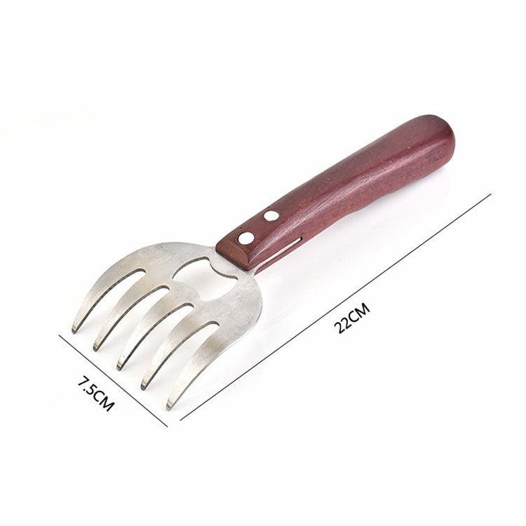 2 PCS  Bear Claw Meat Divider Barbecue Tool Multifunctional Meat Shredder, Primary Colors, Red