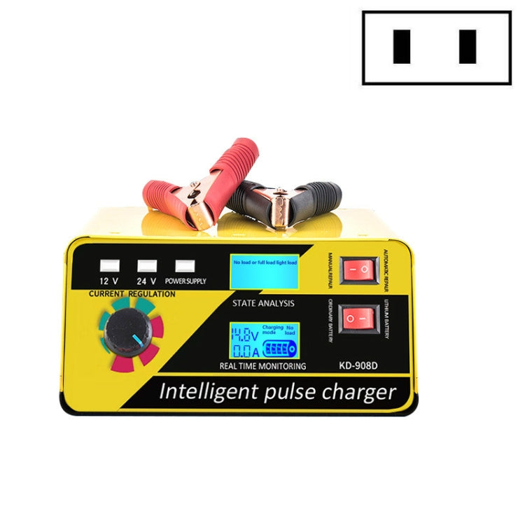 KD-908D Lead-Acid Battery Intelligent Repair Charger Car Battery Charger, US Plug, UK Plug, AU Plug