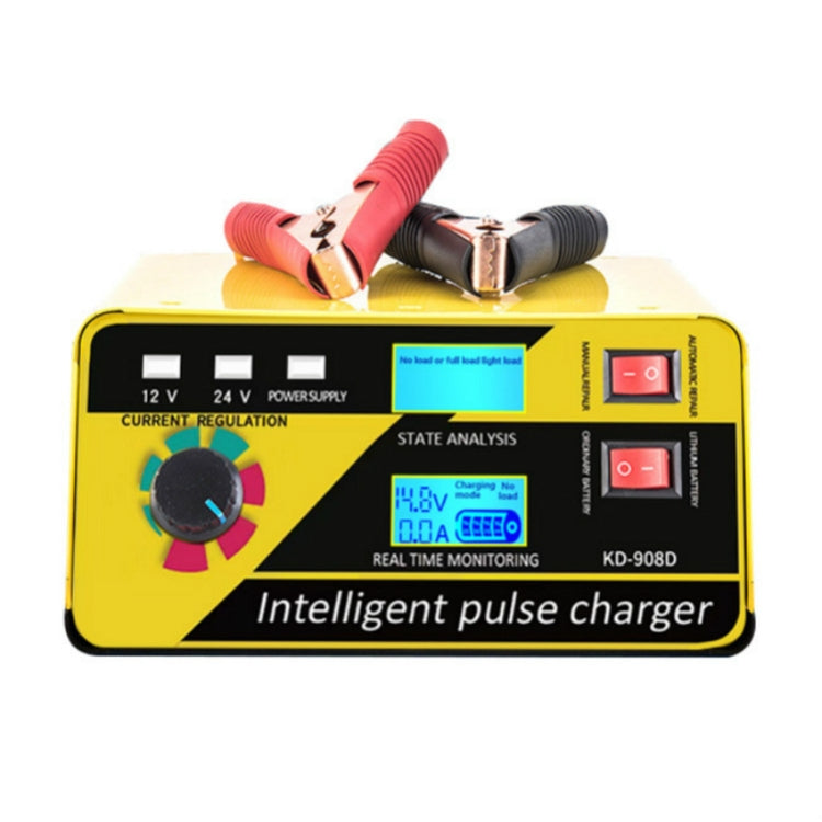 KD-908D Lead-Acid Battery Intelligent Repair Charger Car Battery Charger, US Plug, UK Plug, AU Plug