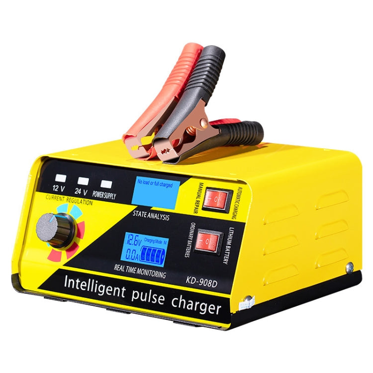 KD-908D Lead-Acid Battery Intelligent Repair Charger Car Battery Charger, US Plug, UK Plug, AU Plug