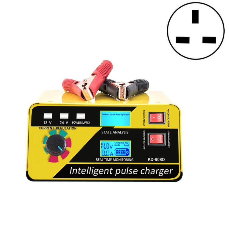 KD-908D Lead-Acid Battery Intelligent Repair Charger Car Battery Charger, US Plug, UK Plug, AU Plug
