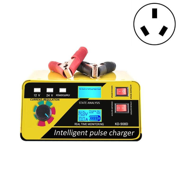KD-908D Lead-Acid Battery Intelligent Repair Charger Car Battery Charger, US Plug, UK Plug, AU Plug