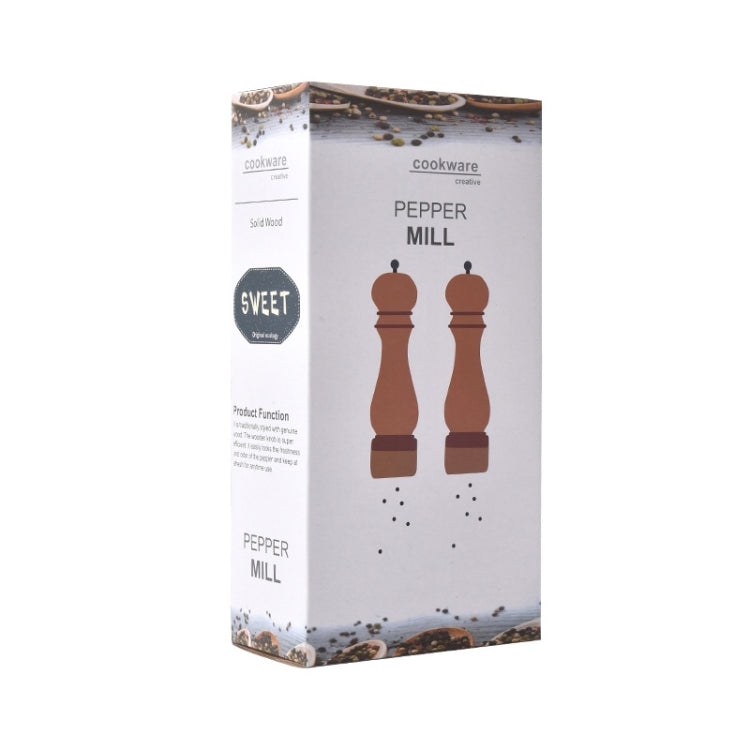 Beech 304 Stainless Steel Manual Pepper Grinder Ceramic Core Pepper Grinder, Specification: 8 Inch 2pcs (Color Box), Style 5, 5 inch, Style 5, 6 inch, Style 5, 8 inch, Style 5, 8 inch 2pcs