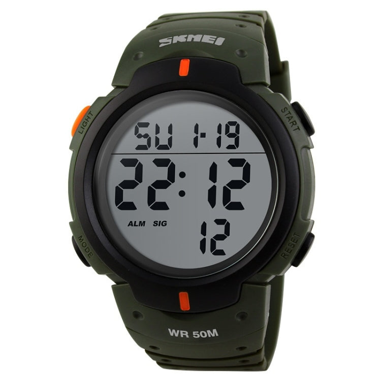 SKMEI 1068 Men Waterproof Outdoor Sports Digital Watch Student Fashion Watch, Red, Green, Blue, Black, Titanium, Golden, ArmyGreen