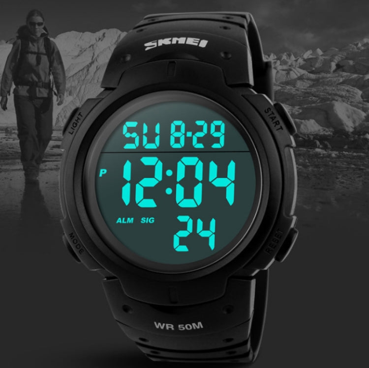 SKMEI 1068 Men Waterproof Outdoor Sports Digital Watch Student Fashion Watch, Red, Green, Blue, Black, Titanium, Golden, ArmyGreen