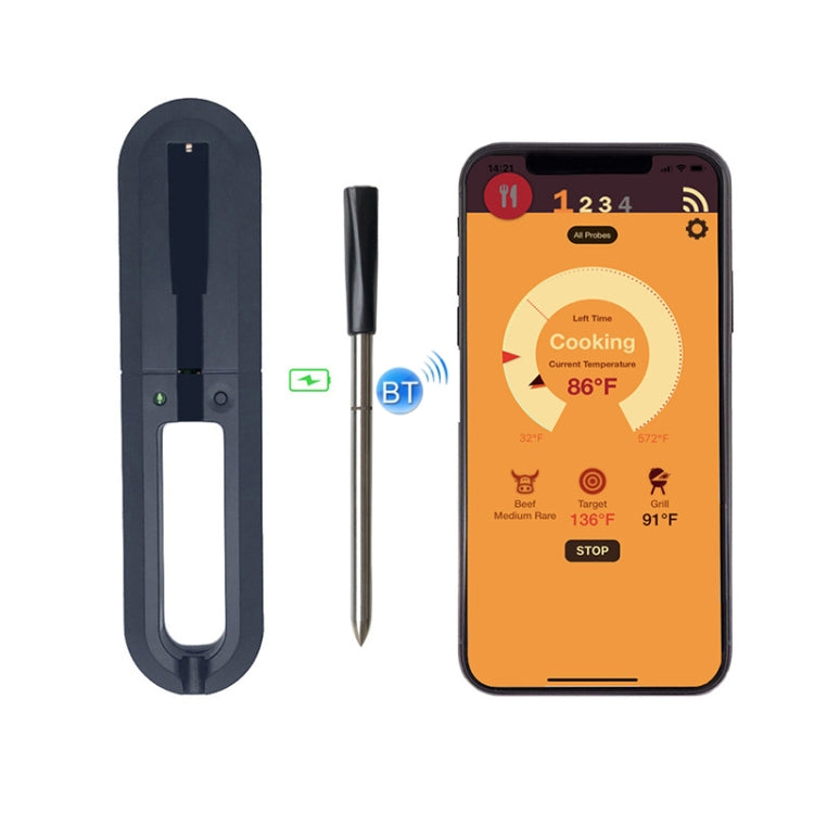 TY530 BBQ Probe Wireless Bluetooth Thermometer Mobile Phone APP Kitchen Food Barbecue Oven Thermometer, Food Temperature Range: -40-100 degree