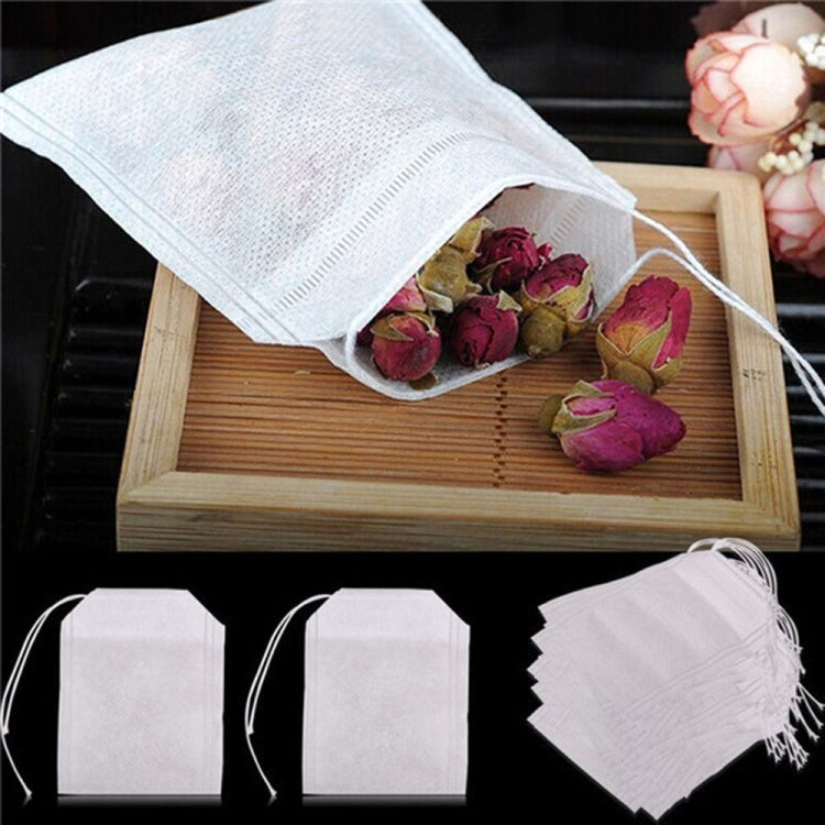 100Pcs/Lot Teabags Scented Tea Bags with Seal Filter Paper, Size: 5.5 x 7cm, Teabags