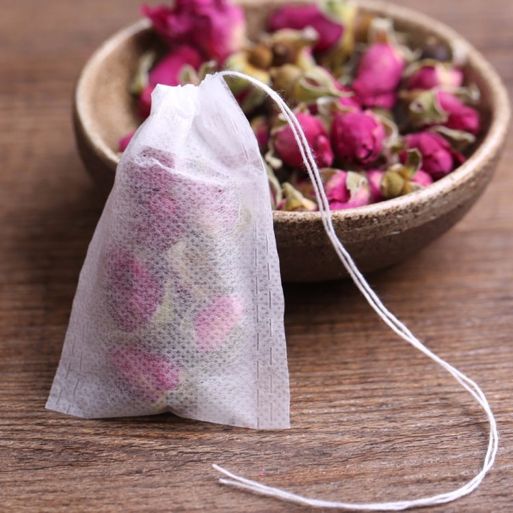 100Pcs/Lot Teabags Scented Tea Bags with Seal Filter Paper, Size: 5.5 x 7cm, Teabags