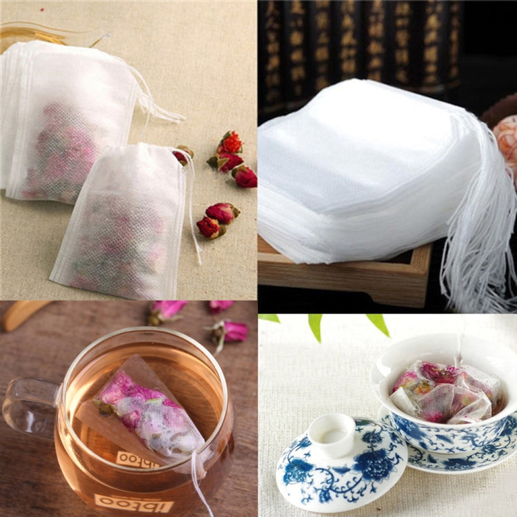 100Pcs/Lot Teabags Scented Tea Bags with Seal Filter Paper, Size: 5.5 x 7cm, Teabags