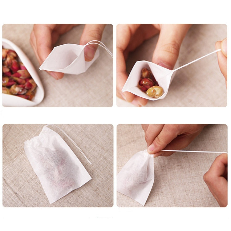 100Pcs/Lot Teabags Scented Tea Bags with Seal Filter Paper, Size: 5.5 x 7cm, Teabags