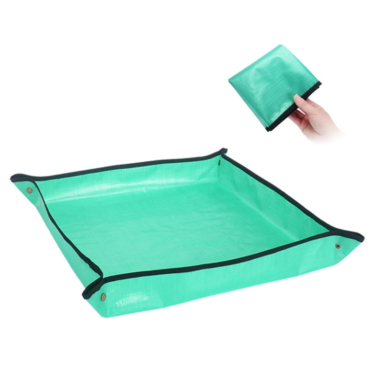 68x68cm PE Home Gardening Planting Operation Mat Green Plant Changing Pot Mixing Soil Waterproof Flower Mat, 68x68cm