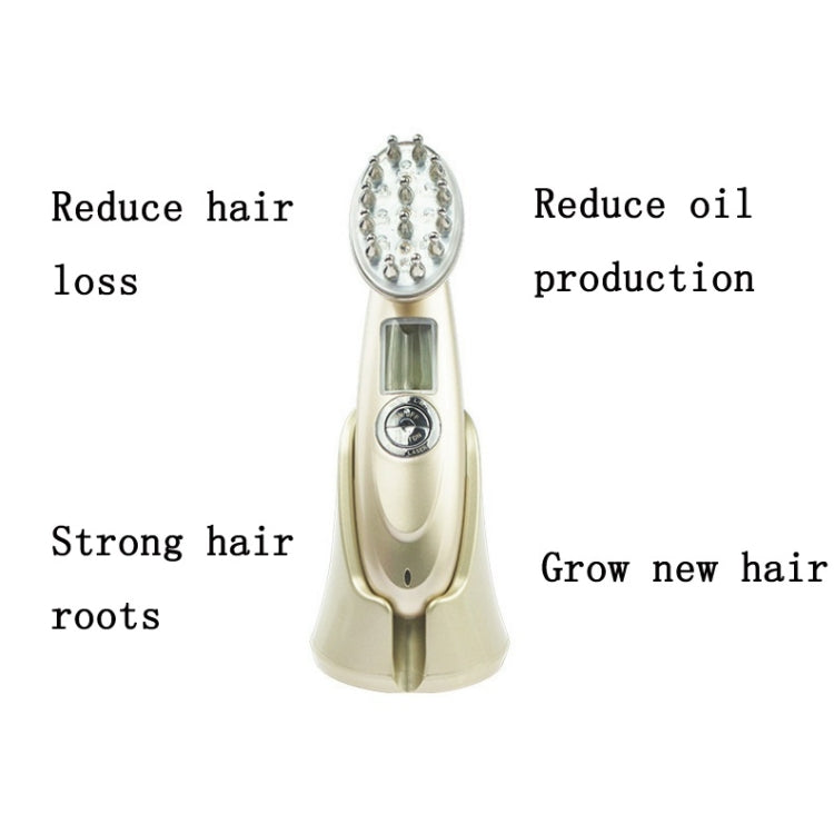 RF Hair Growth Comb Scalp Oil Control & Anti-Hair Loss Massager, English Manual