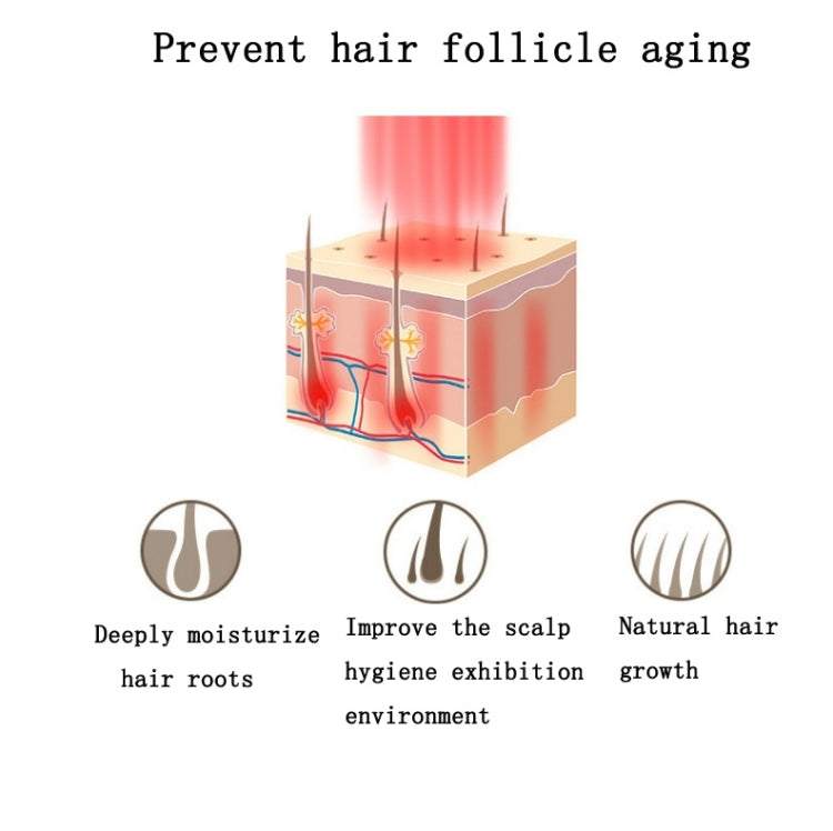 RF Hair Growth Comb Scalp Oil Control & Anti-Hair Loss Massager, English Manual