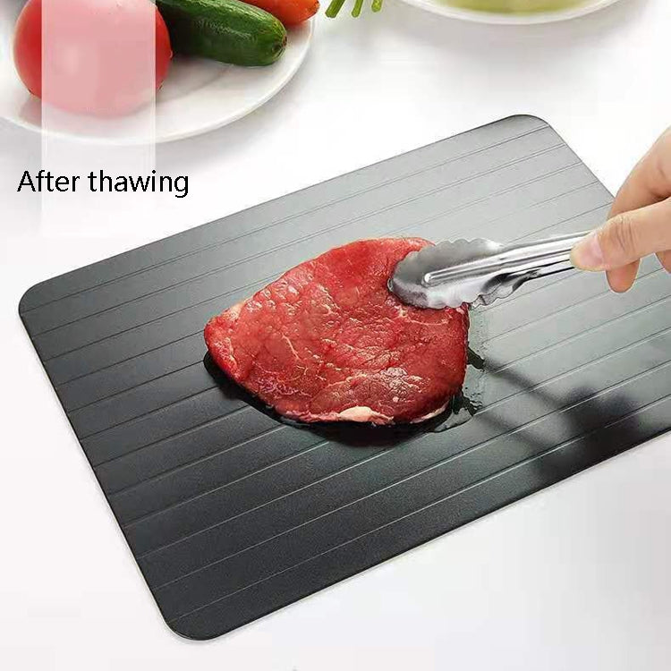 Thawing Plate Frozen Quick Thawing Plate Kitchen Tool Aluminum Alloy Thawing Plate, Large 3mm