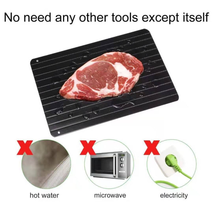 Thawing Plate Frozen Quick Thawing Plate Kitchen Tool Aluminum Alloy Thawing Plate, Large 3mm