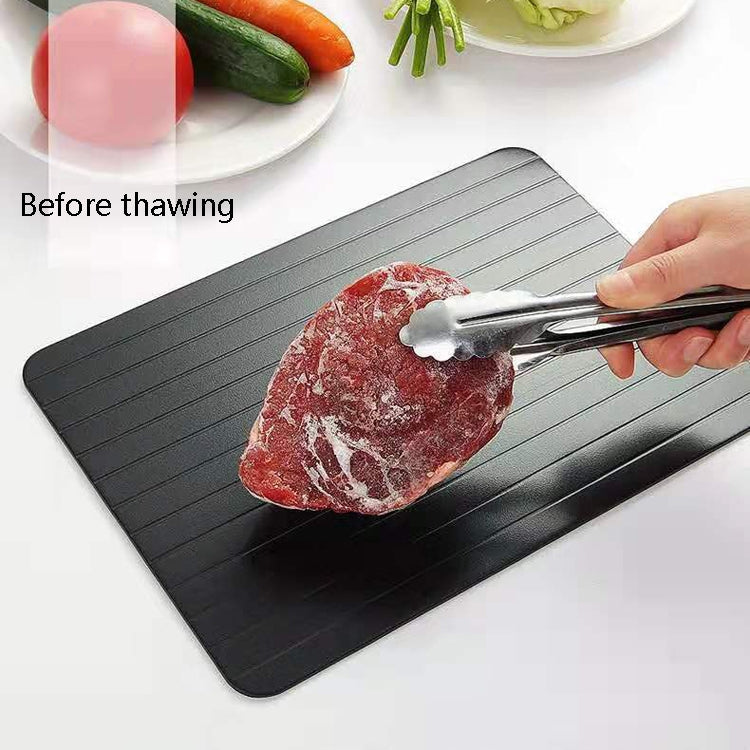Thawing Plate Frozen Quick Thawing Plate Kitchen Tool Aluminum Alloy Thawing Plate, Large 3mm