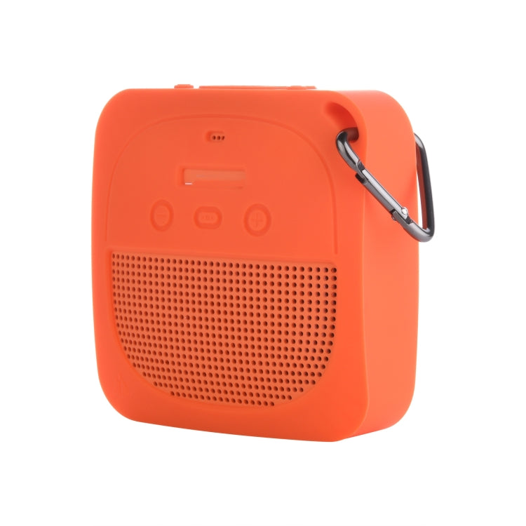Anti-Drop Silicone Audio Storage Protective Cover For Bose Soundlink Micro, Silicone case  Orange, Silicone case  Dark Gray