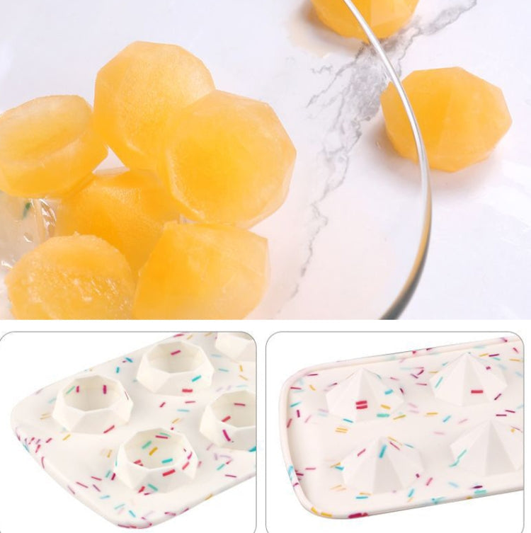 2 PCS Creative Silicone Ice Tray Mold 8 Continuous Mould Home-Made DIY Ice Tray Box, Style:, Brick  (Blue), Brick (Candy Color), Brick  (Jelly), Heart-shaped(Candy Effect), Heart-shaped(Jelly Effect), Five-star (Candy Effect)                           ...