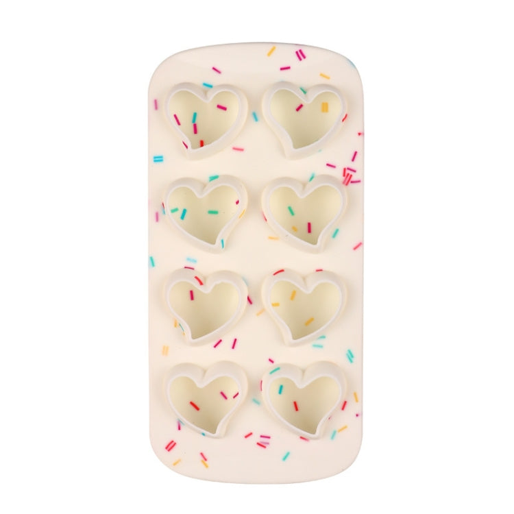 2 PCS Creative Silicone Ice Tray Mold 8 Continuous Mould Home-Made DIY Ice Tray Box, Style:, Brick  (Blue), Brick (Candy Color), Brick  (Jelly), Heart-shaped(Candy Effect), Heart-shaped(Jelly Effect), Five-star (Candy Effect)                           ...