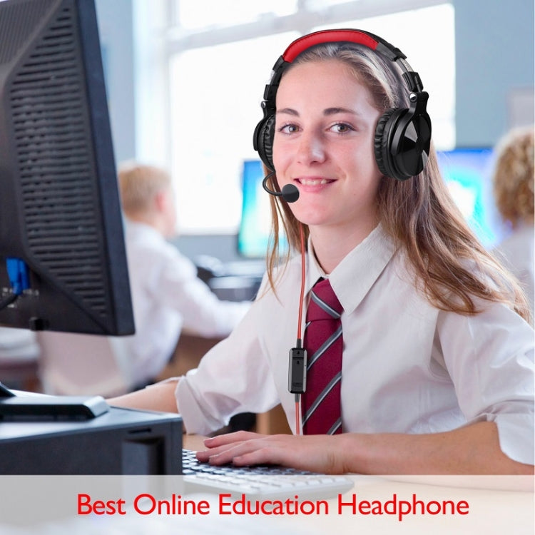 OneOdio Headset Game Anchor Wire Headset, With Bluetooth (Black & Red)