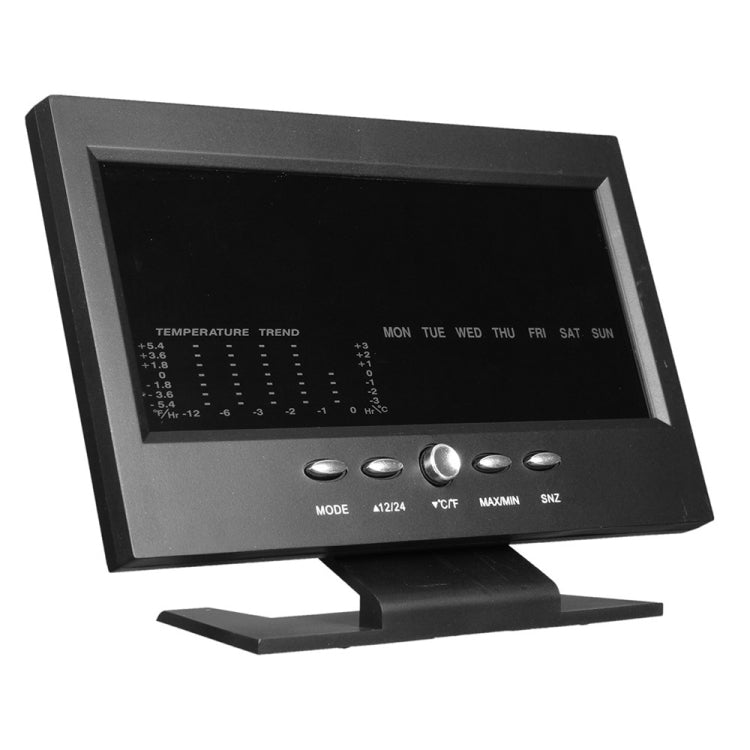 8082T Weather Forecast Clock LED Color Screen Perpetual Calendar Temperature And Humidity Intelligent Voice Control Electronic Alarm Cloc,Specification:, Black, Black + USB