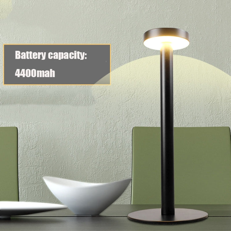 BC965 Student Eye Protection USB Waterproof LED Table Lamp Bedside Bar Table Lamp, Black, White Storage, Ink Marble Pattern