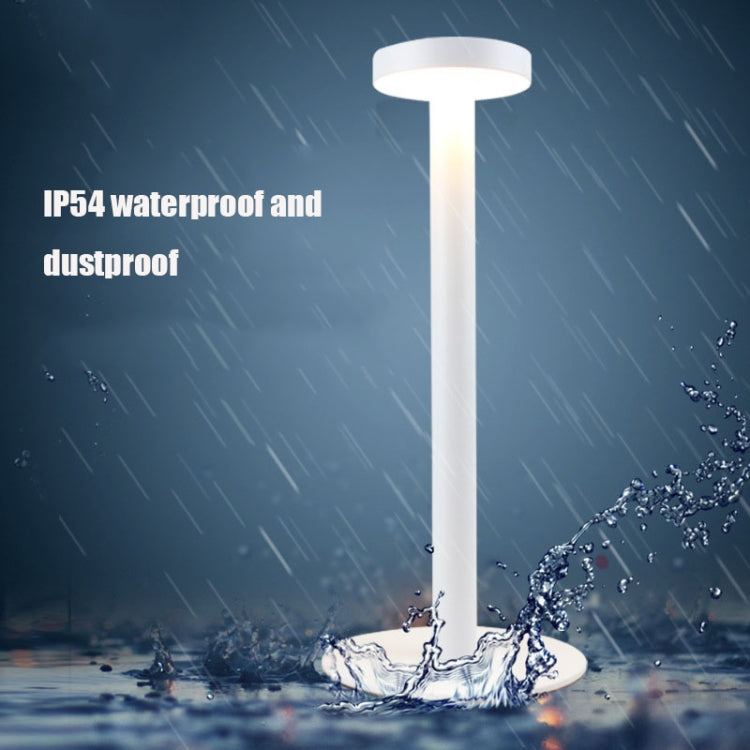 BC965 Student Eye Protection USB Waterproof LED Table Lamp Bedside Bar Table Lamp, Black, White Storage, Ink Marble Pattern