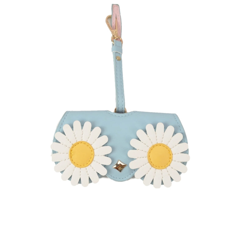 Cute And Funny PU Sunglasses Case Portable Glasses Case With Hanging Buckle, Flowers (Lake Blue Color Matching), Mengbao (Gray Stitching), Cat Girl (Red Frame), Red Love, Big Eyes (Gray), British Style (Stripe Contrast), Red Love Cat Girl, Bat (Black) ...