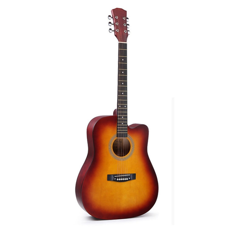 Folk Acoustic Guitar Beginner Training And Teaching Stringed Instruments, 41 Inch (Black), 41 Inch (Sunset Yellow)
