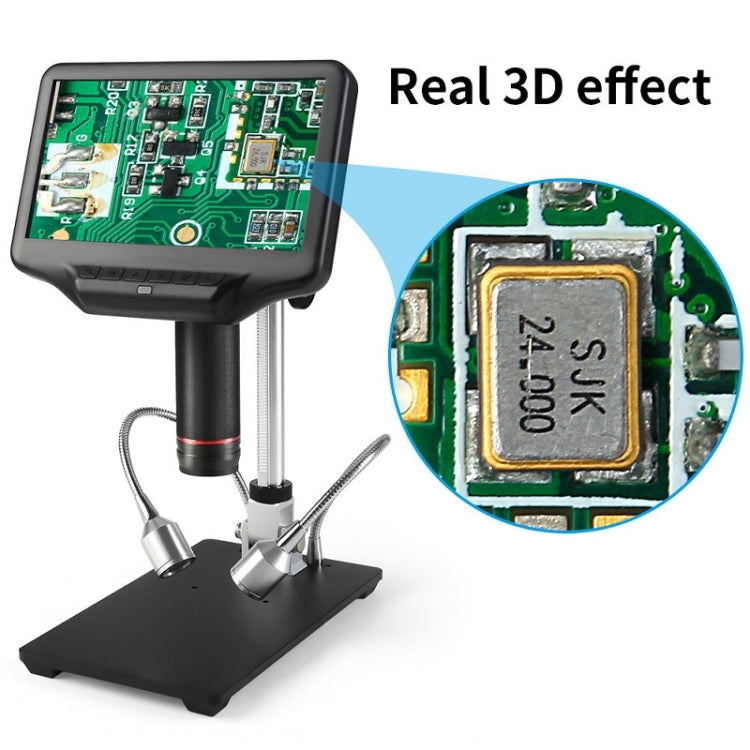 7 Inch 3D Digital Microscope Industrial Overhaul, Watch And Jewelry Appraiser, EU Plug, US Plug