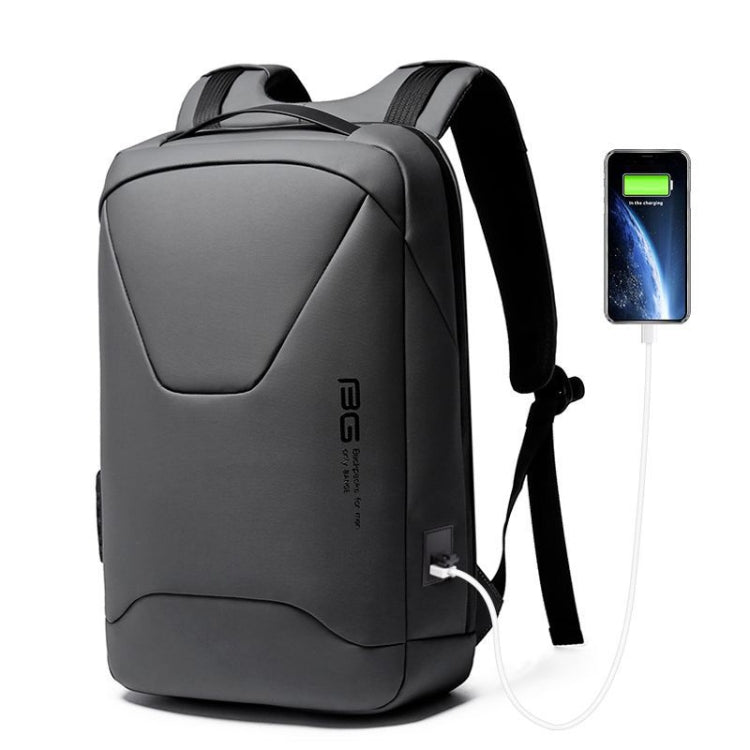 BANEG BG-22188 Fashion Business Anti-Theft Backpack Backpack with External USB Charging Port, Black, Gray