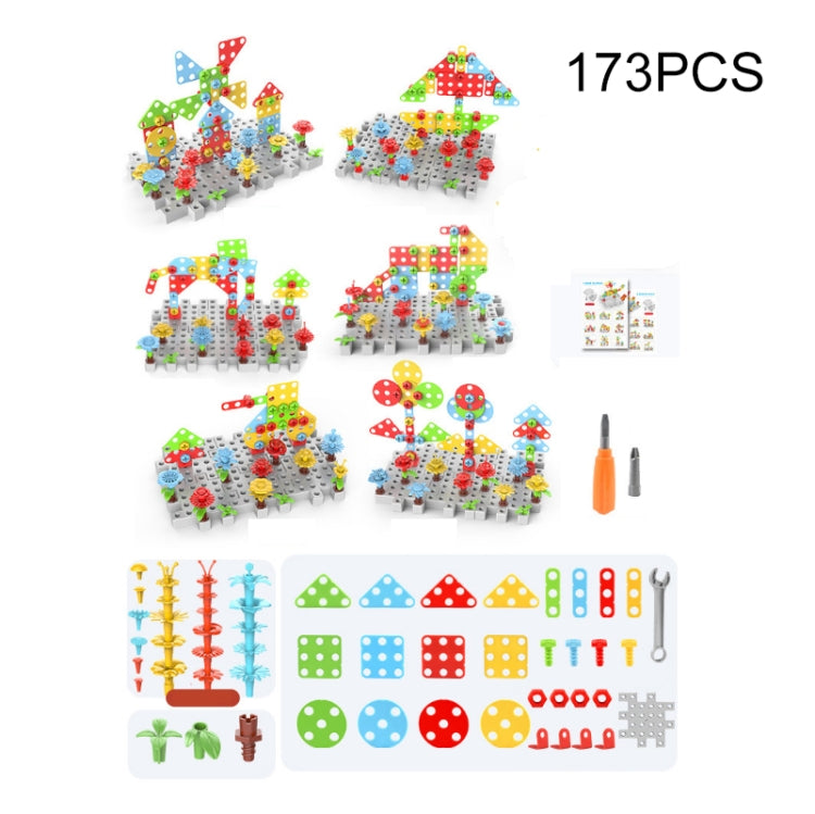 Children Screw-Tightening Electric Drill Toy Manual Assembly Toolbox, Style:, 2D Plane + Electric Drill (189 PCS), 3D + Electric Drill (276 PCS), 3D + Electric Drill (316 PCS), 3D + Electric Drill (466 PCS), 2D + Electric Drill + Charger (189 PCS)     ...